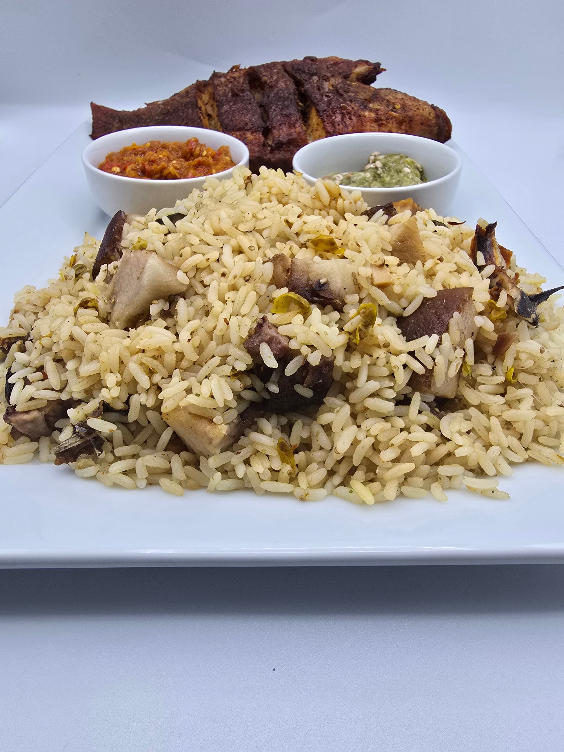 Liberian Dry Rice and Fish - African Lantern